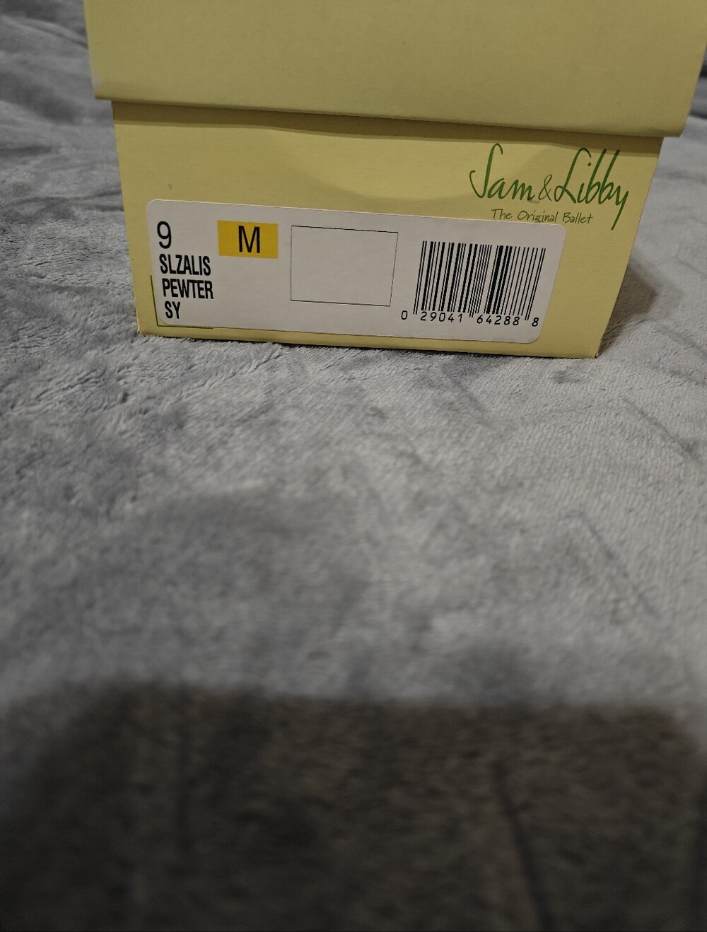 Sam & Libby Metallic Pewter Ballet Flats - 9M - Picture 2 of 2